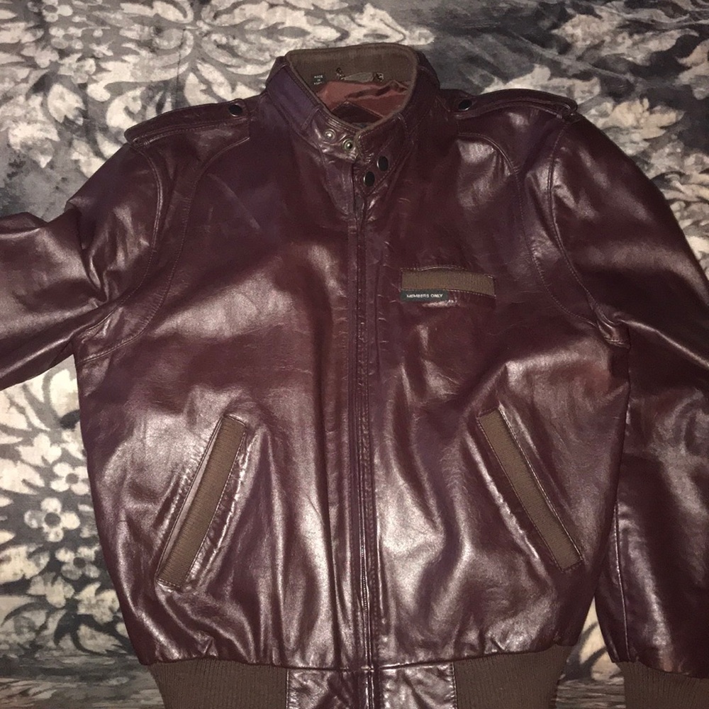 Members only leather jacket